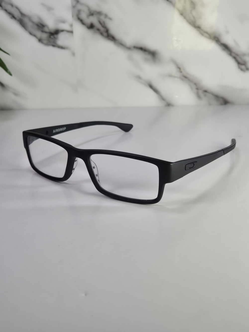 OAKLEY Eyeglasses. Frame Airdrop Men's Black Rectangle Black